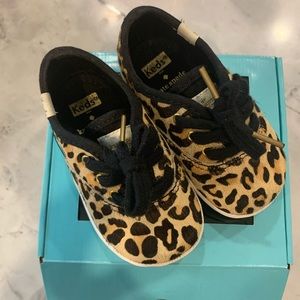 NWOT Kate Spade Calf Hair Leopard Print Keds